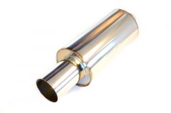 2,5" Inox silencer with outlet tip