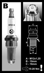 Brisk spark plug E46 M3