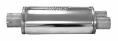 Silencer 2.5"-2x2" Split 63 L=320mm, AISI304 stainless