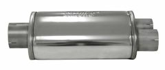 Silencer 3"-2x2.5" Split 76 L=320mm, AISI304 stainless