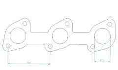 BMW E30 6 cyl manifold flange set stainless