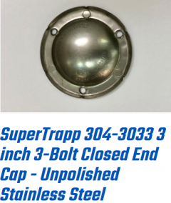 Supertrapp 3" End Cup 3-bolt